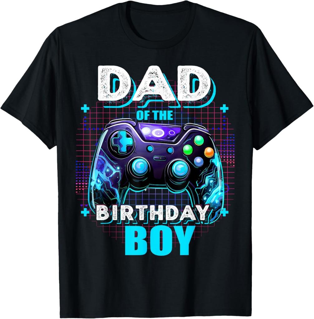 Dad of the Birthday Boy Matching Video Game Birthday Party T-Shirt
