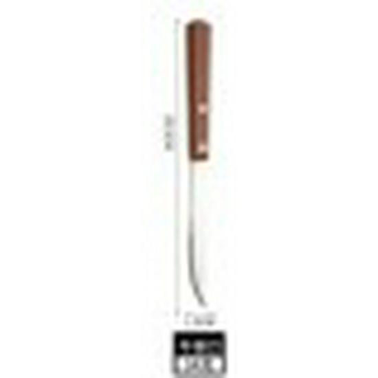 Rosewood Handle 304 Stainless Steel Cutlery Set: Knife, Fork, Spoon, Tea Spoon, and Steak Knife.