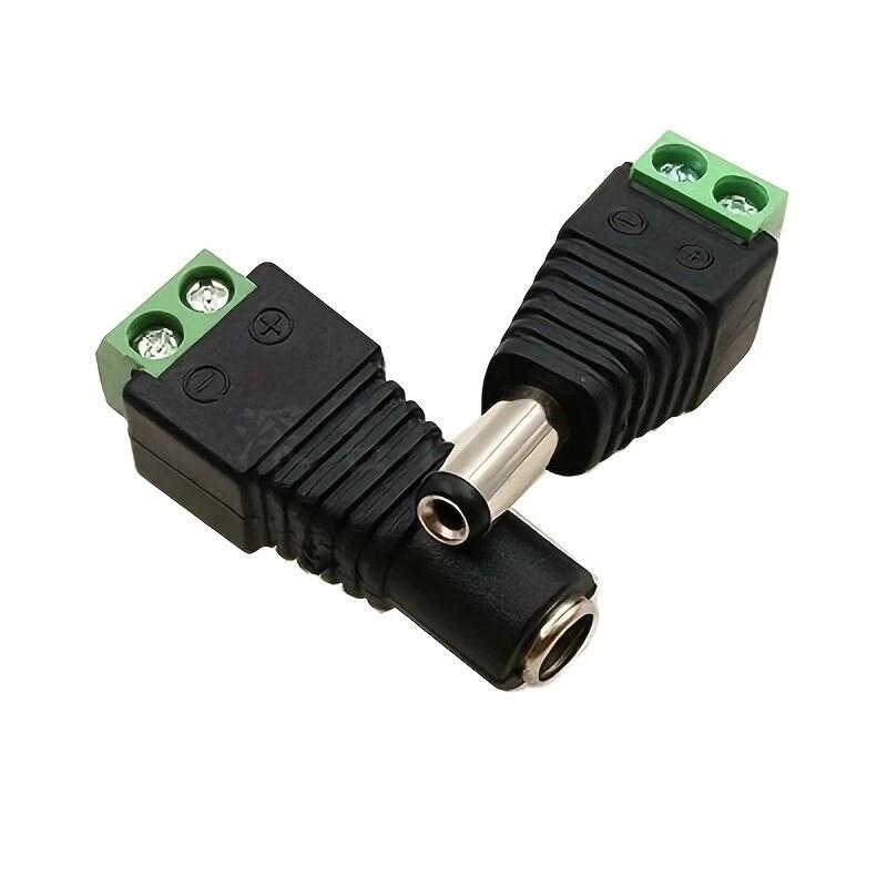 5pairs 12V DC Power Connector Plug Jack Male Female Socket Barrel 2.1mm x 5.5mm Adapter Camera LED Strip Supply Terminal