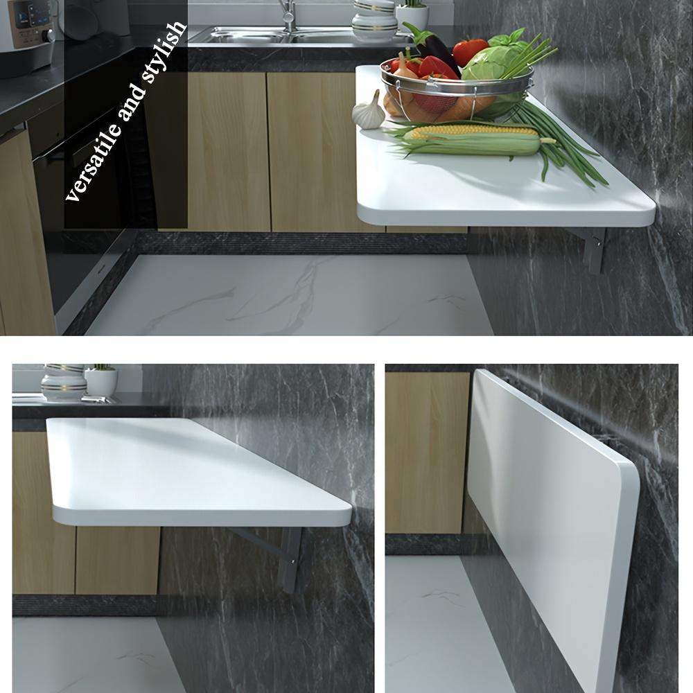 2-teilige Eisen-Klappstativhalterung, doppelt klappbare Scharnierhalterung zur Wandmontage, Tischaufbewahrungs- und Ausstellungsständer - mit vorgebohrten Löchern