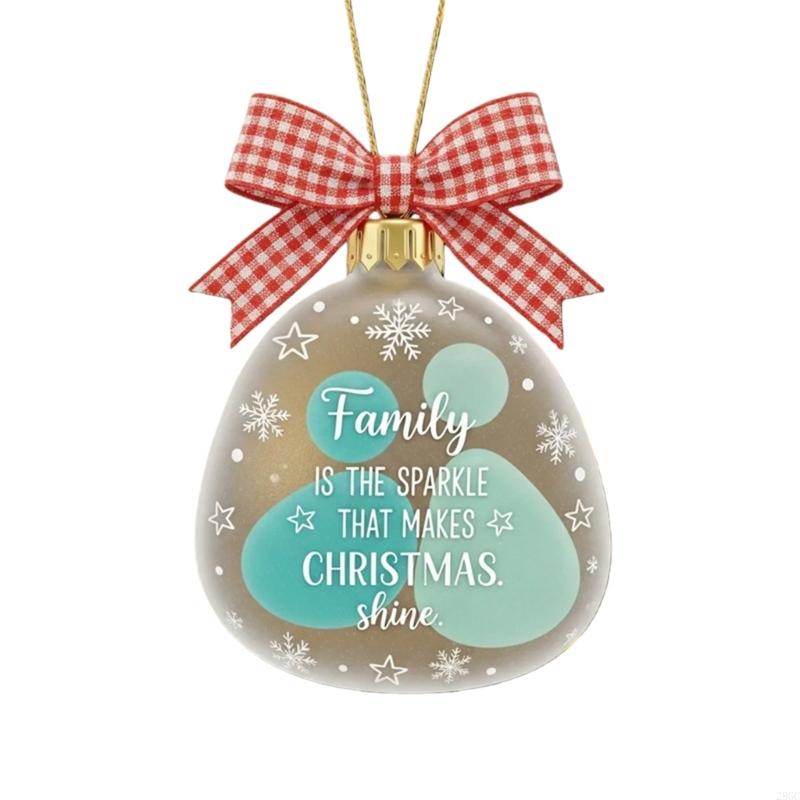 28GC Holiday Auto Decors Acrylic Christmas Ornament Safe Car Interior Hanging Ornament