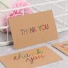 30pcs New Kraft Paper Cards Thank You For Your Order Card For Small Shop Gift Decoration Card For Small Business
