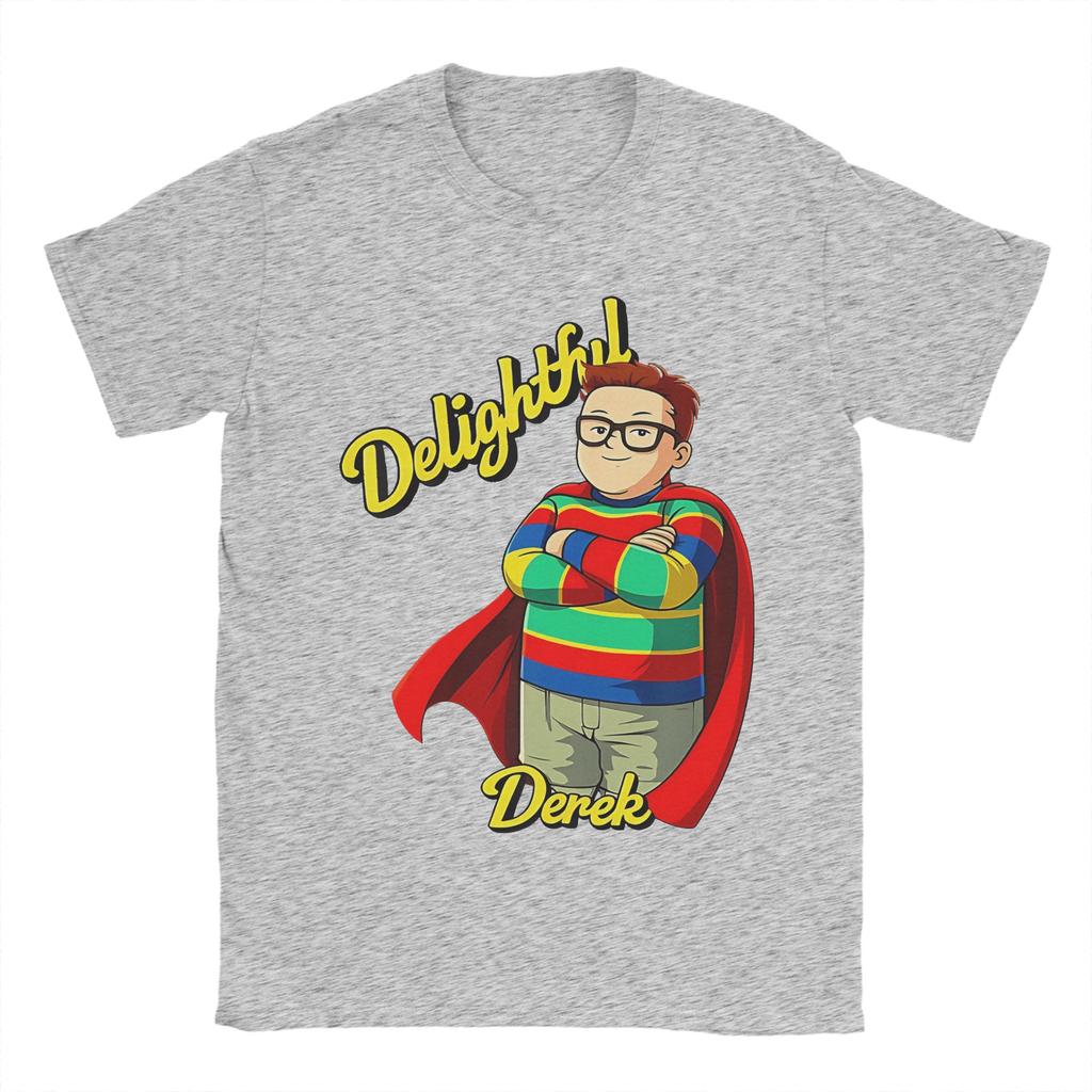 Unisex Women Delightful Derek Movie T Shirt Cotton Clothing Funny Short Sleeve Crew Neck Tees 6XL TShirt