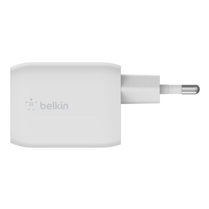 Chargeur - Belkin - 65W - 2 Ports USB-C - Power Delivery - Blanc