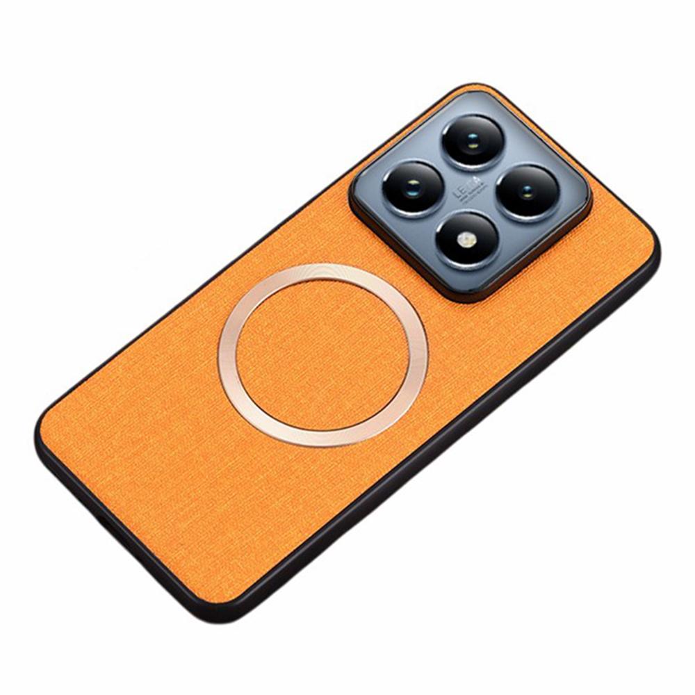 For Xiaomi 14T Pro Magnetic Case Drop-Proof TPU+Cloth Back Phone Cover