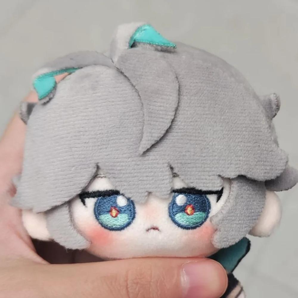 Stuffed 10cm Alhaitham Plushie Doll Anime Genshin Impact Alhaitham Soft Plush Toys Pendant Backpack Keychian Doll Birthday Gifts
