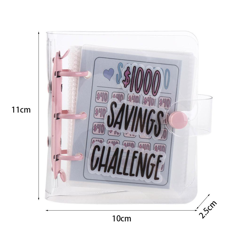 Enveloppe Imperméable Livret Défis d'Épargne Portefeuille Portefeuille à Enveloppes Cash Planificateurs Épargne en Espèces