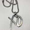 Delicatezza Moda Hip Hop Rock Acciaio al Titanio Ciondolo a Lettera Collana Industria Pesante Personalità Uomini Gioielli Cool per Feste