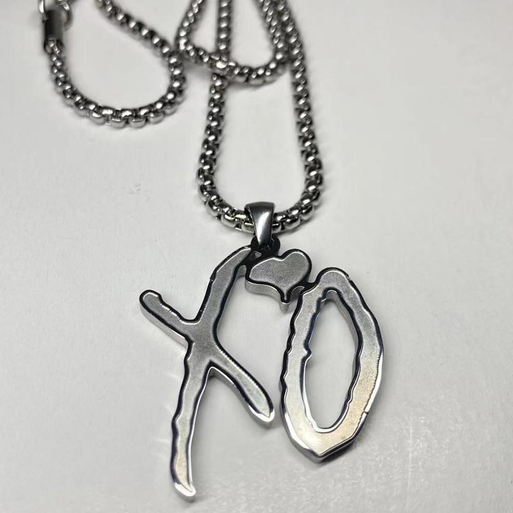 Delicatezza Moda Hip Hop Rock Acciaio al Titanio Ciondolo a Lettera Collana Industria Pesante Personalità Uomini Gioielli Cool per Feste