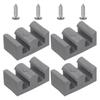 8 Pezzi Gancio Morbido in Silicone per Supporti da Parete per Bagno Installazione Facile Include Viti