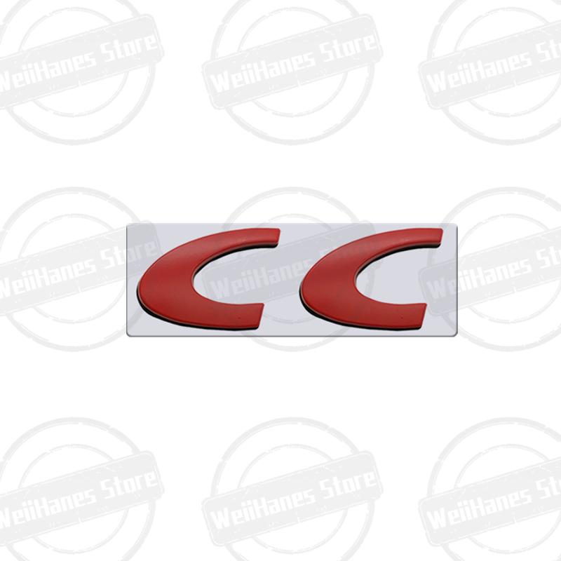 Metal 3D For RC CC Letter Logo u333 206 205 301 308 306 307 508 2008 4008 5008 RCZ Car Rear Trunk Body Sticker Accessories 333u