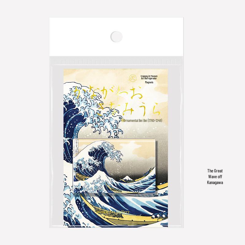 Monet & Van Gogh Art Acrylic Refrigerator Magnet - Starry Night, Sunrise, Water Lilies Creative Gift Sticker