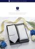 Formal Silver Necktie and Chief Set for Plain School Entrance Graduation TC624A8S3 [HISDERN] Men, Wedding, Necktie, 3-Piece Set, Gentlemen's,