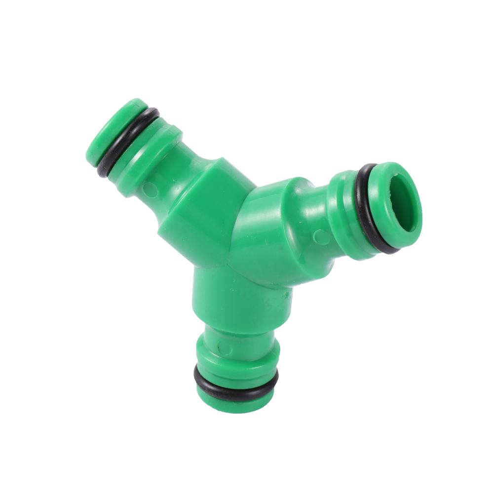 10 Pcs 16mm Garden Irrigation Quick Connector Y Type 3 Way Garden Hose Connector Garden Hose Splitter Fast Repair Coupling