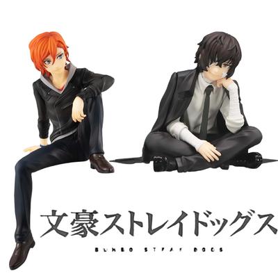 14cm Bungou Stray Dogs Anime Figure Kawaii Dazai Osamu Action Figure Cute Nakahara Chuuya Figurine PVC Collection Model Doll Toy