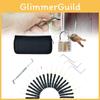 Lock Set 24pcs Pick Tools Transparent Padlock Locksmith Training Padlock Tool