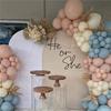 For Boho Themed Celebration Balloons- 35PCS 12 Inch Dusty Blue And Pink Gender Reveal Party Set