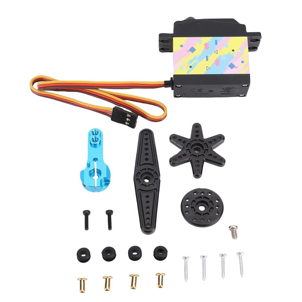 RC Servo 35KG High Torsion Digital Servo with 25T Servo Arm for 110 112 RC Car Robot Boat Crawler