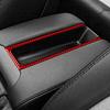 Red Carbon Fiber Interior Armrest Console Cover Trim For BMW 5 Series E39 M5