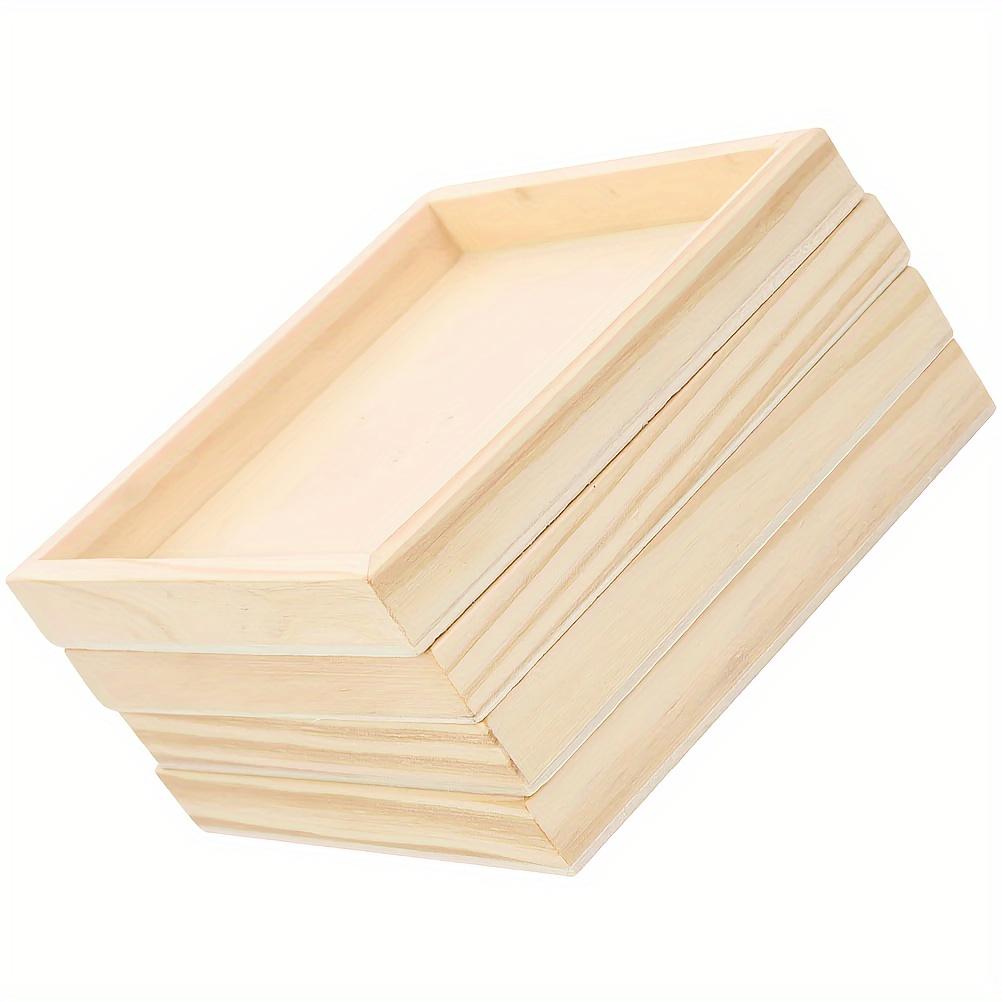 6 Stück Sechseckige Mal-Spezialschale 9/16 Puzzle-Bausteine-Schale Spezielle Holzpalette 3D Massiv-Puzzle-Schale zum Aufbewahren von Kinderspielzeug