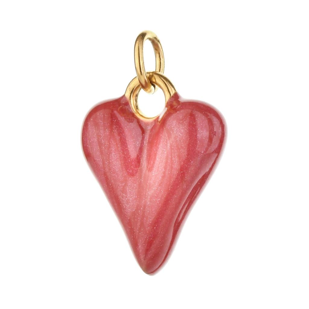 Edelstahl Emaille Herz Anhänger Schmuck Halskette Zubehör