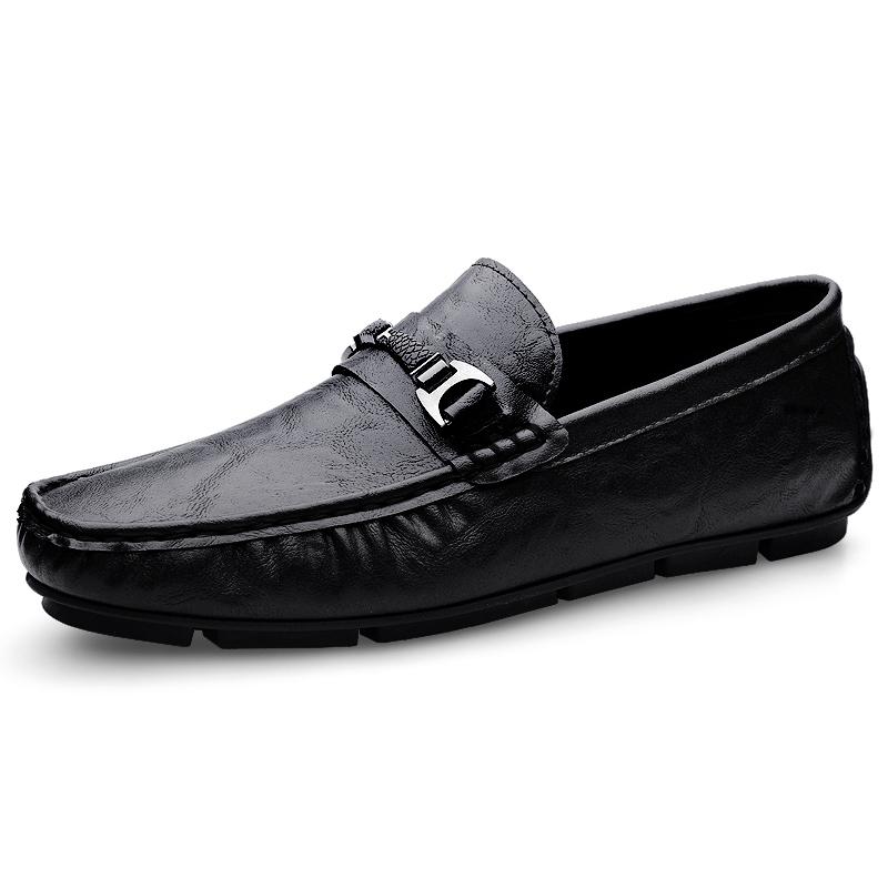 Loafers Shoes For Men Boat Shoes Large Size 45 46 Leather Man Moccasins Mens Driving Casual Shoe Slip On Flats Mocasines Hombre