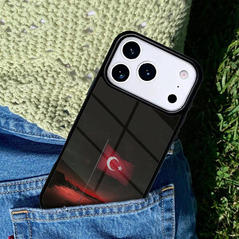 Turkei Turkey Ataturk Flag Soft Phone Case For iPhone 17 AIR 16 Pro Max 15 14 Pro 11 12 13 Shockproof Silicone Cover