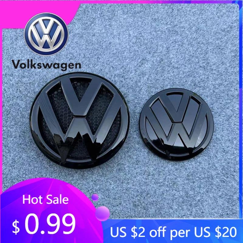 CJOZW1 2026 Hot Emblems For VW Volkswagen Jetta MK5 Golf 165mm 130mm Replace Car Front Rear Badge Emblem Grille Trunk Lid Logo For Volk