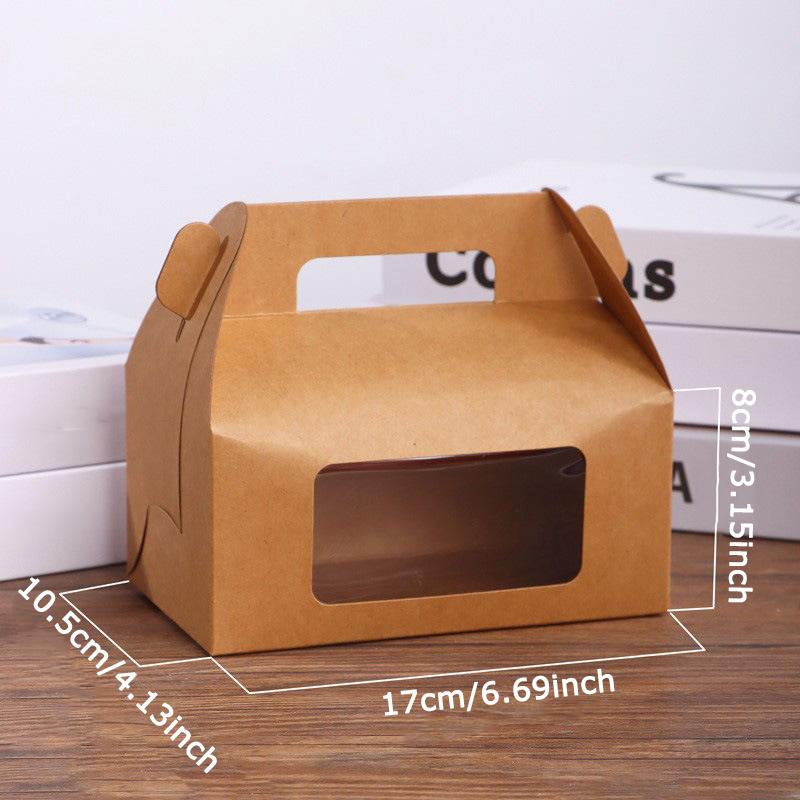 WTEMPO Clear Window Foldable Paper Gift Boxes Daily Items Dispaly Packaging Boxes Party Favor Decor Portable Universal Storage Boxes