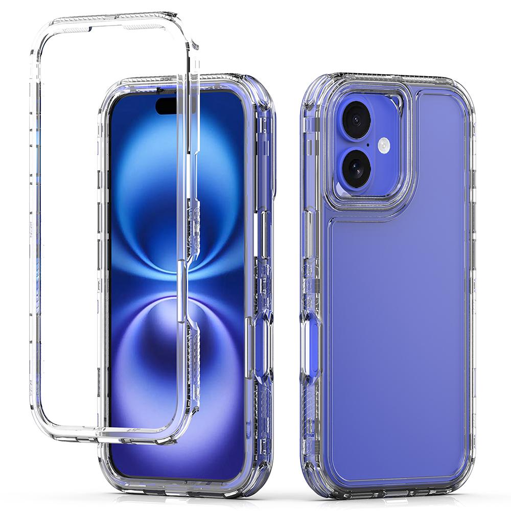 

For iPhone 16 Case Acrylic+TPU Clear Phone Cover (Big Lens Hole) A