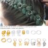 140pcs Exquisite Hair Dreadlocks Beads Fashionable Braid Accessories for Parties Weddings