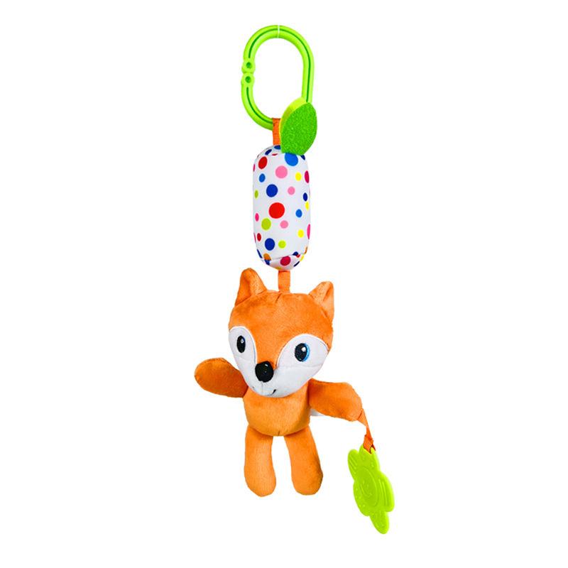Soft Animal Hanging Handbells Rattles Plush Infant Baby Development Handle Sensory Toys WIth Teether Baby Toy for Newborn Gifts
