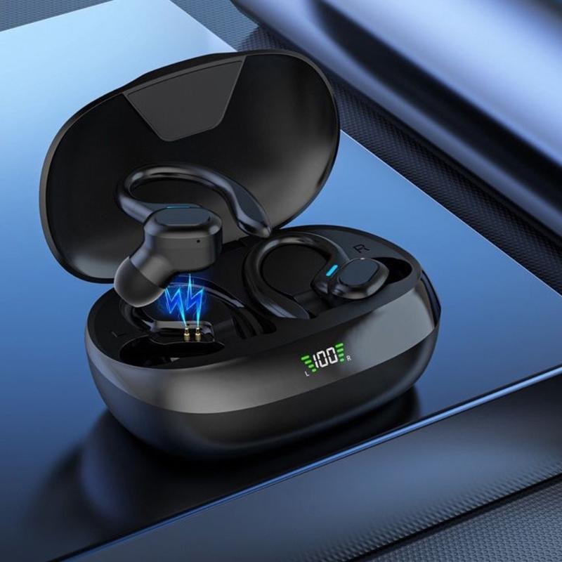 Wireless Earbuds, Sports Bluetooths Headphones, 40Hrs Playtimes Ear Buds with LED Power Display, Noise Cceling Headsets, Earphones for Workout/Running