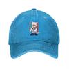 Unisexg Shanhui Anime Character Washed Canvas Baseball Cap Unisex Adjustable Hat Streetwear Fashion Accessory for Unisex and Women