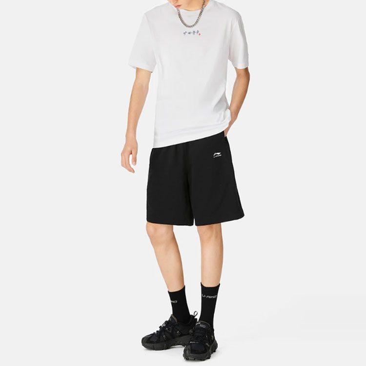 Li Ning Sports Life Collection T Shirts Men's Crew Neck Moderate AHSS371-1