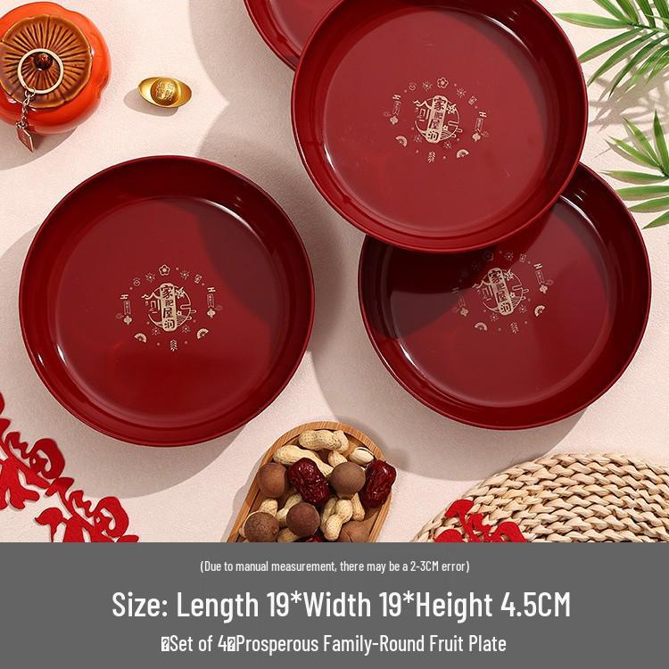Housewarming Joy: New Home Fruit Plate Ornament for Moving-In Celebrations