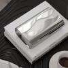Nordisk Rustfritt Serviettboks Speil Serviett Holder Sølvfarget Serviettboks Skrivebordsvevsboks Borddekorasjon Kjøkkentilbehør