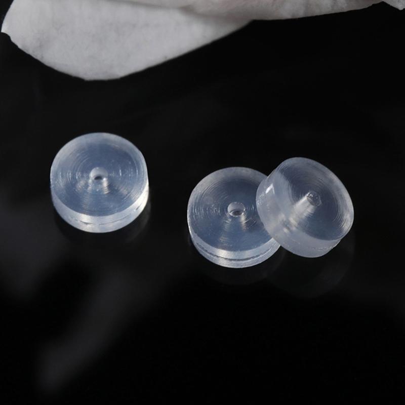 100 Pieces Silicone Earring Stabilizers for Ear Lobe Protective and Comfort Accessory for Long Time Casual Wear