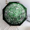 Modello del Celtic Football Club, ombrello pieghevole automatico, design portatile e pieghevole, 8 stecche, un regalo di Natale o di compleanno.
