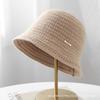 Solid color exquisite feeling women's bucket hat retro trend basin hat new simple personality temperament texture bucket hat