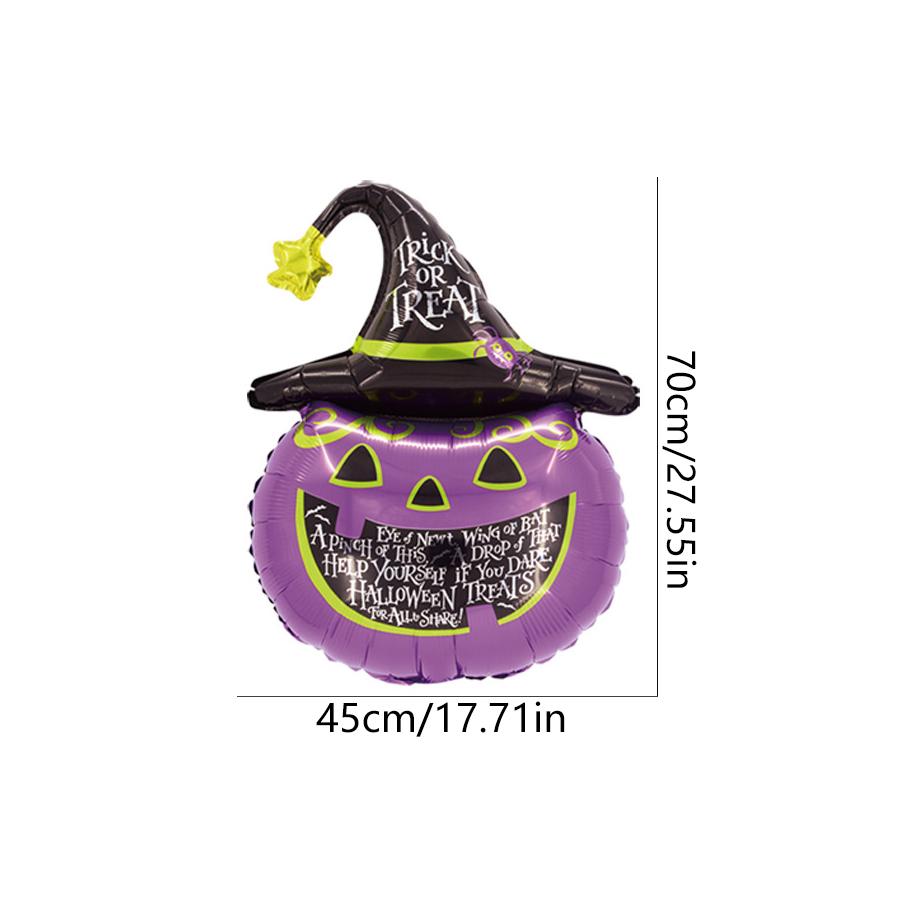 Halloween Pumpkin Spider Spooky Skeleton Decoration Balloons Halloween Theme Party DIY Scene Decoration Inflatable Balloons