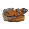 Embossed Retro Head Layer Cowhide Belt Hard Genuine Leather Personality Versatile Fashionable Pattern Belt Not Deformed Pants Belt