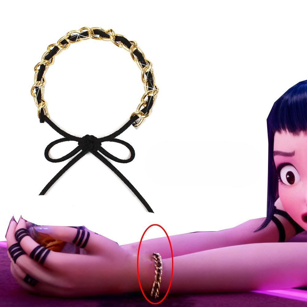 

Demon Hunters Cosplay Earrings Ears Clip Anime Cartoon Character Wristband Bracelet for Kids Girls Costume Accessories