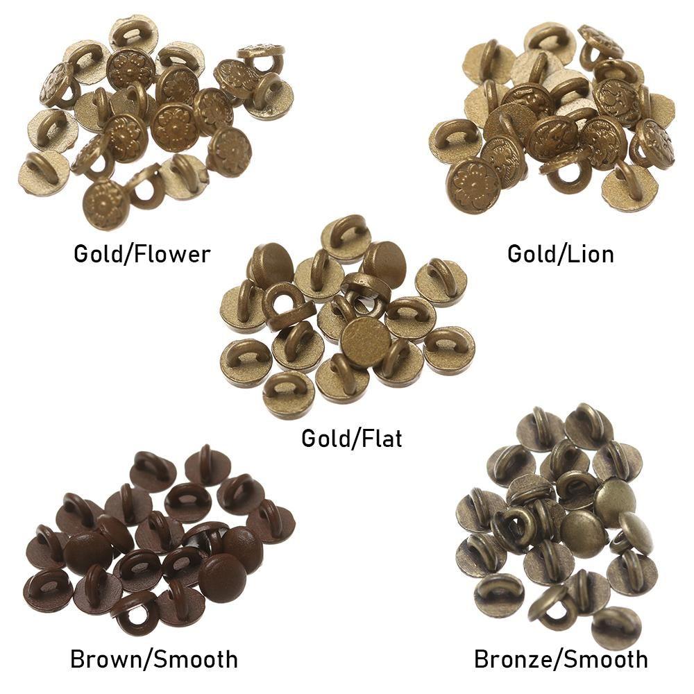 Dekoration Puppenhaus Miniatur Mini Knöpfe Metallschnallen Kleidung Nähschnalle DIY Puppenkleidung