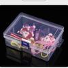 1/2 Stück Transparente Kunststoff-Aufbewahrungsboxen für Schmuck, Hardware, Zubehör, Kleine Gegenstände für DIY-Schmuck, Perlen, Bastelarbeiten, Behälterbox