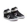 Converse Pro Blaze Strap Abrasion Resistant Abrasion Resistant High Top Kids' Skateboarding Shoes Black White 672128C