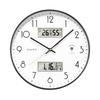 Polaris 30cm Modern Silent Wall Clock with Dual Calendar