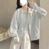 Women's Pink Patchwork Turn-Down Collar Jacket - Retro American Baseball Uniform Style for Spring & Autumn