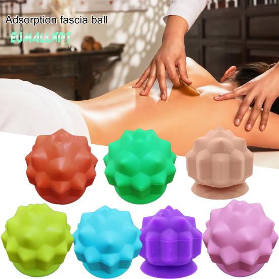 

Массажный конус для тела с присоской - многоразовый инструмент для физиотерапии, универсальное обезболивающее, силиконовое ручное устройство для массажа мышц спины
