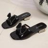 Women Slippers New Fashion Flat Slippers Ladies Rhinestone Slippers Comfort Peep Toe Shoes Outdoor Luxury Sandals Women